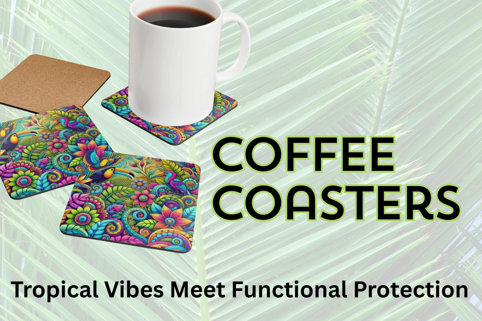 Coasters for Home & Car - Tropics Lifestyle Coffee
