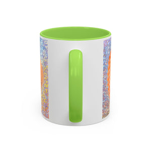 Colorful Mugs (11oz, 15oz), Disco Orange Scallop