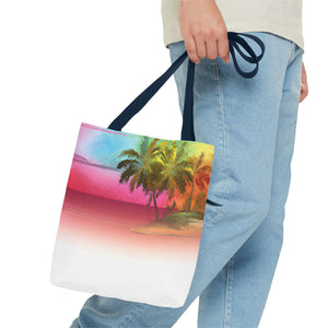 Watercolor Sunset Tote Bag - 3 Sizes