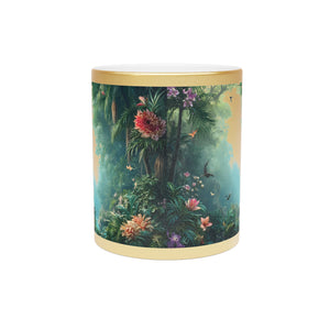 Tropical Metallic Mug — Another Day in Pardise Silver/Gold