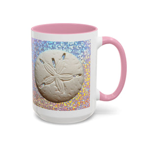 Colorful Mugs (11oz, 15oz), Disco Sand Dollar