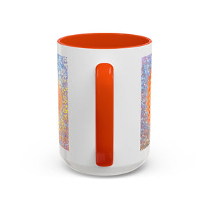Colorful Mugs (11oz, 15oz), Disco Orange Scallop