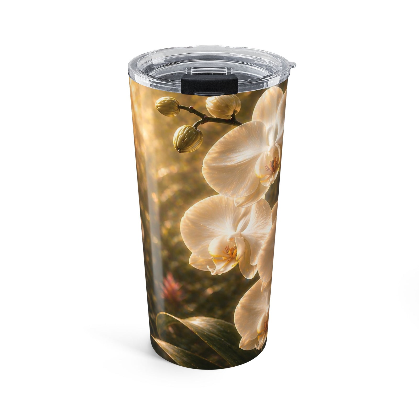 20oz Insulated Tumbler — Sunlit Pearl Orchid Drinkware