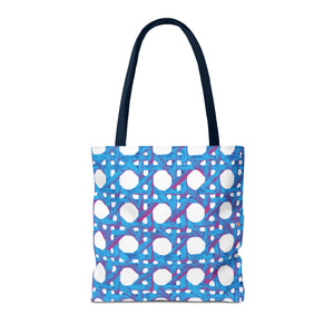 Beach Chair Wicker/Turquoise Tote Bag - 3 Sizes
