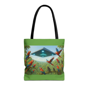 UFO and Macaws Tote Bag - 3 Sizes