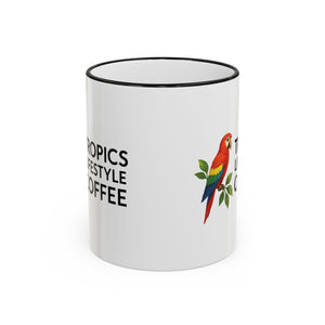 Tropics Lifestyle Coffee Accent Rim Mug (11oz & 15oz)