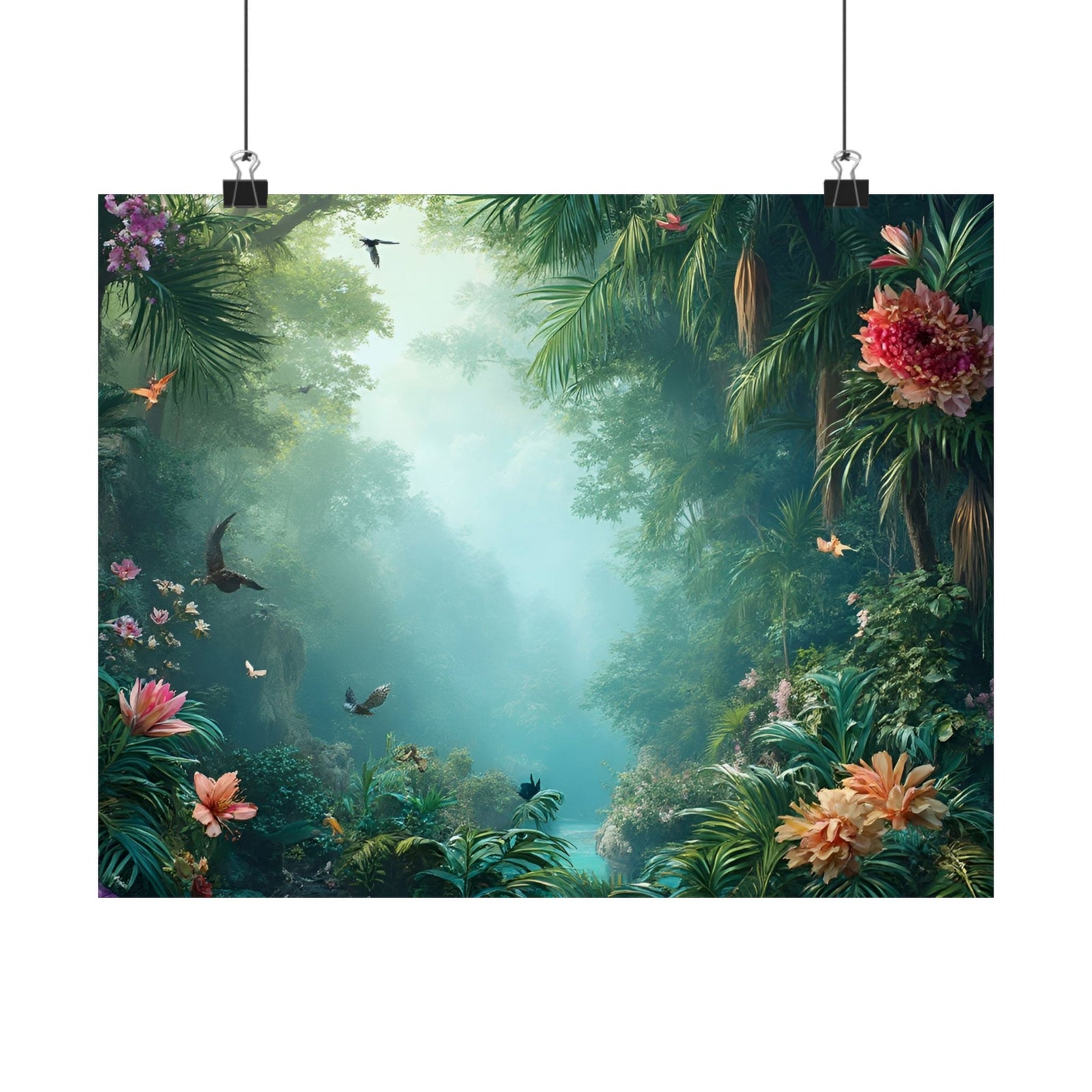 Tropical Rainforest Poster, Matte ~ Another Day in Paradise