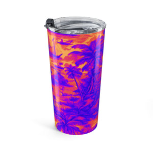 Tumbler 20oz - Crazy Cool Tropical Toile