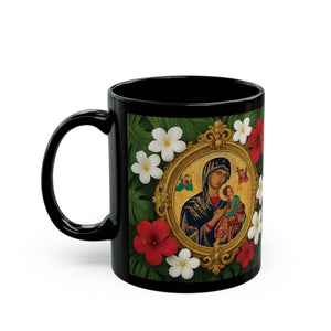 Religious Black Coffee Mug - Our Lady of Perpetual Help
