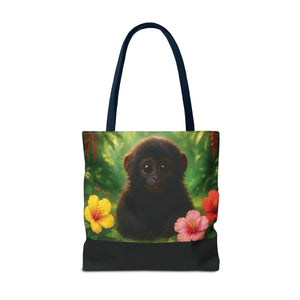 Baby Howler Monkey Trio Tote Bag - 3 Sizes