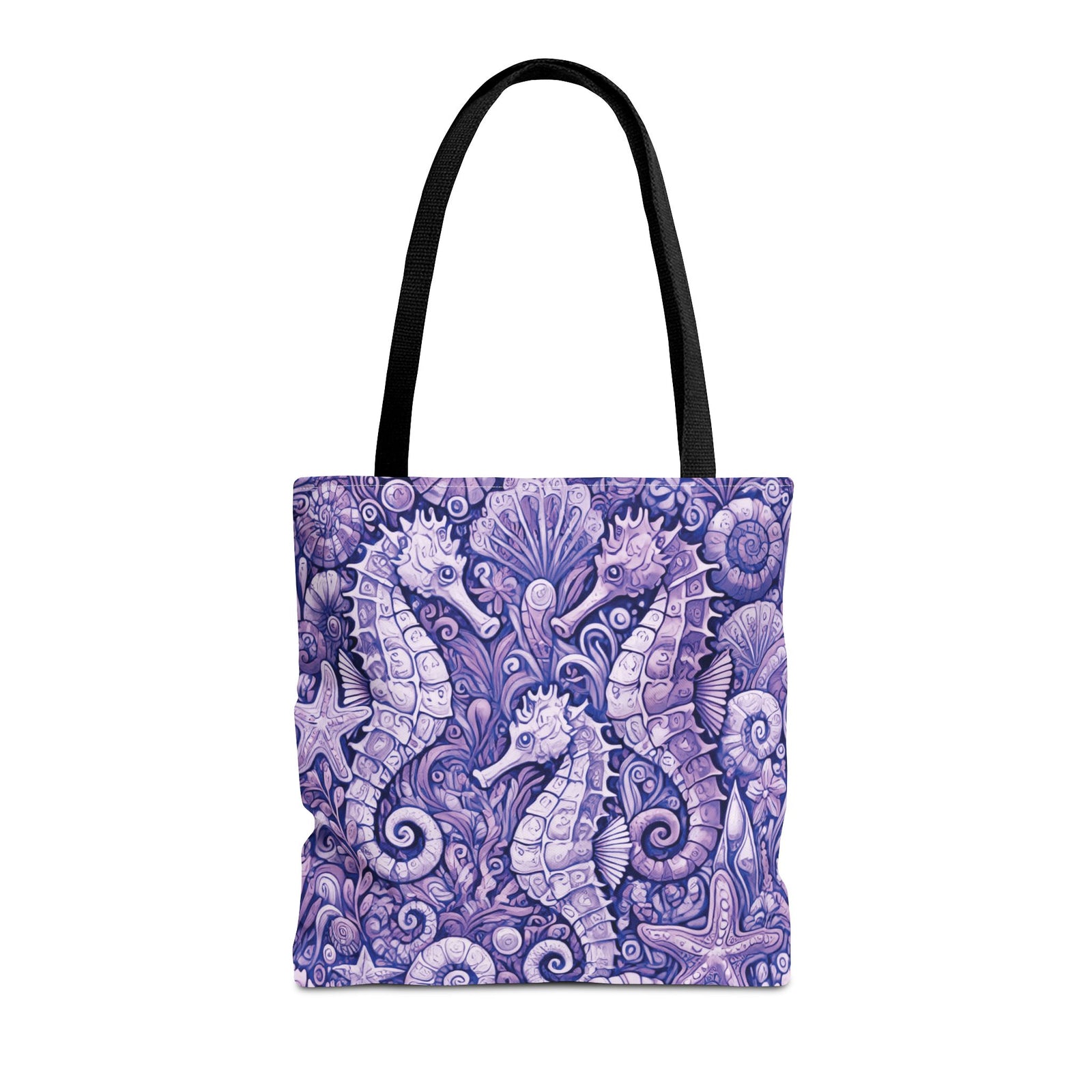 Seahorse Trio Tote Bag, Amethyst - 3 Sizes