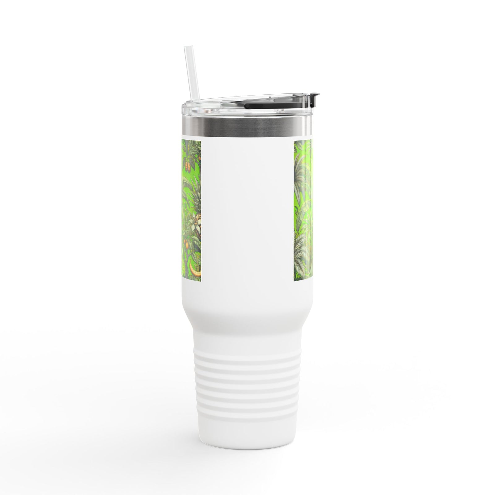Insulated Travel Mug, 40oz / Tropical Fruit, Green - Perfect for Outdoor Adventures