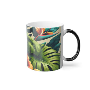 Color Morphing Mug, 11oz, Exotic Flora