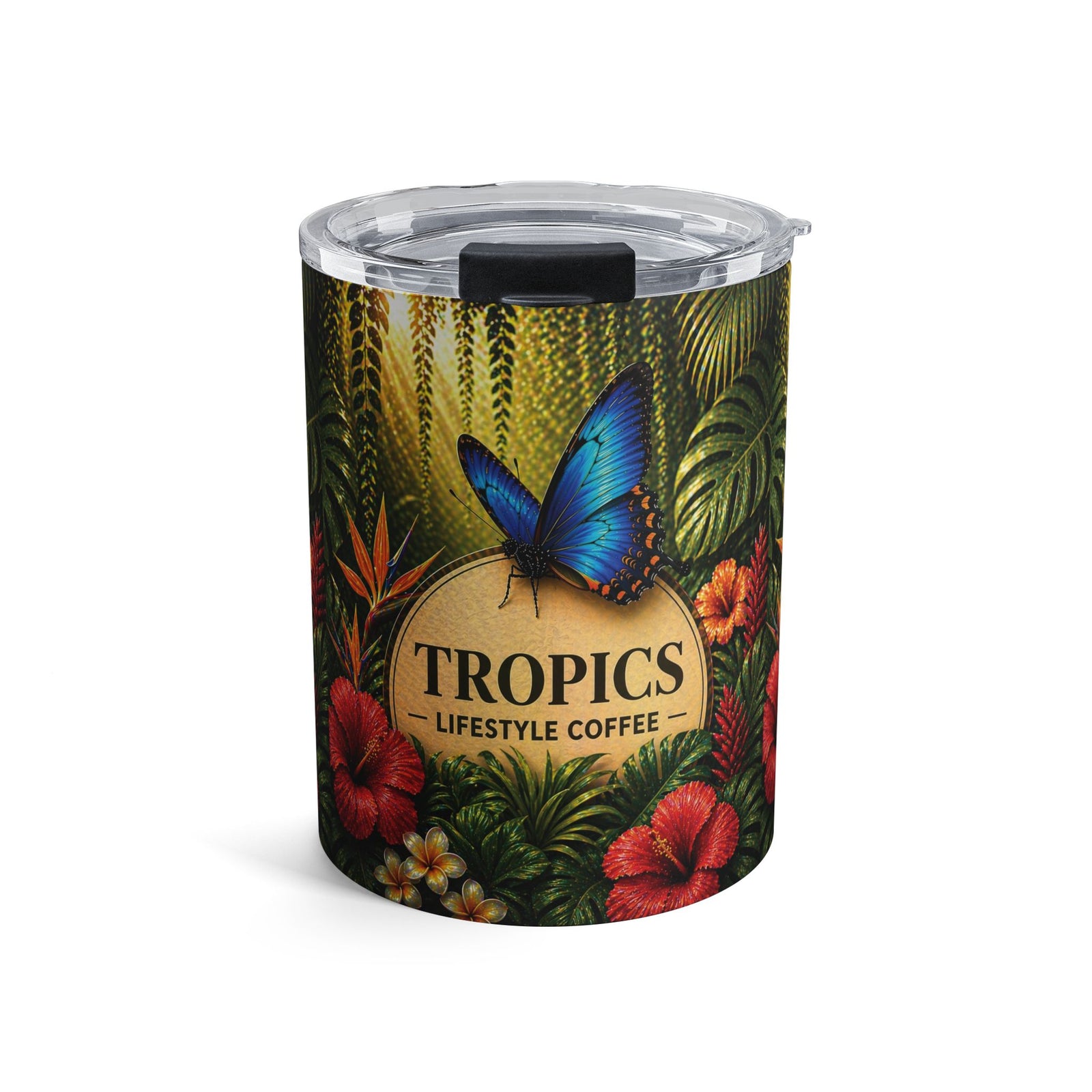 Coffee Tumbler — Tropics Lifestyle Coffee 10oz Insulated Travel Mug