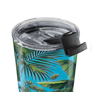 20oz Tumbler – Turquoise Palms Insulated Tropical Cup