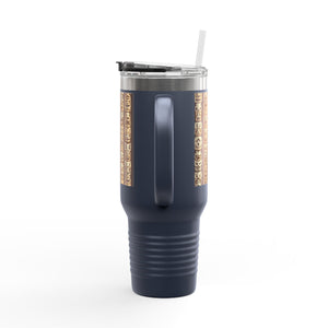 Funny Tiki Totems Insulated Travel Mug - 40oz - Perfect for Outdoor Adventures