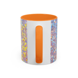 Colorful Mugs (11oz, 15oz), Disco White Nautilus Macro