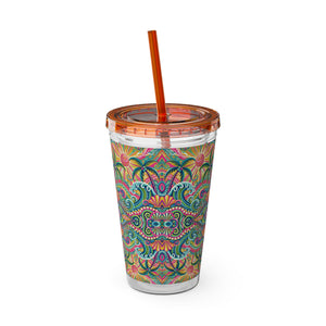 Tropical Tumbler with Straw | 16 oz: Kaleido Bay