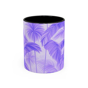 Accent Coffee Mug (11, 15oz), 8 Colors - Palm Serenity, Lilac