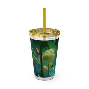 Tropical Tumbler with Straw | 16 oz: Flight School