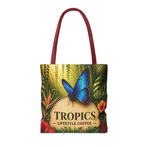 Rainforest Butterfly Coffee Brand Tote Bag - 3 Sizes