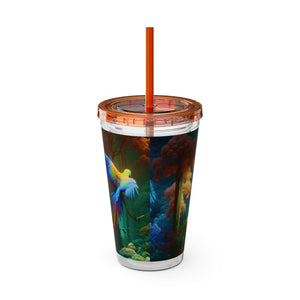 Tropical Tumbler with Straw | 16 oz: Flight School