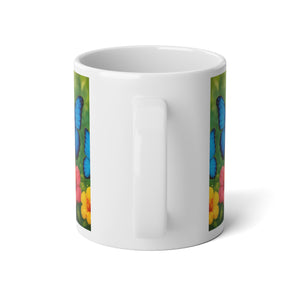 Jumbo Mug, 20oz, Morpho Butterflies Flight, Tropical Coffee Cup