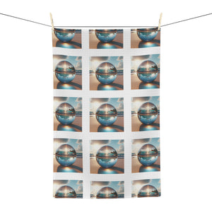 Tropical Microfiber Coffee/Tea Towel – Crystal Ball on Beach