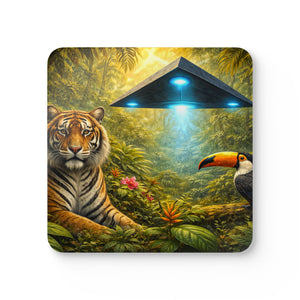 Coaster Set/4 -  UFO & Tiger