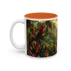 Tropical Waterfall Mug – Lush Jungle Scenic Accent Coffee Cup (11oz/15oz)