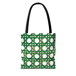 Beach Chair Wicker/Green Tote Bag - 3 Sizes