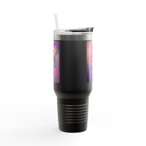 Fantasy Orchids Insulated Travel Mug - 40oz - Perfect for Outdoor Adventures