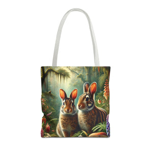 Tropical Sumatran Rabbits Tote Bag - 3 Sizes