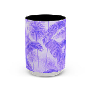 Accent Coffee Mug (11, 15oz), 8 Colors - Palm Serenity, Lilac