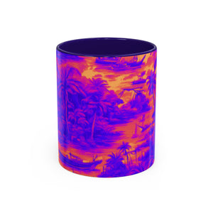 Colorful Mugs (11oz, 15oz), Crazy Cool Tropical Toile