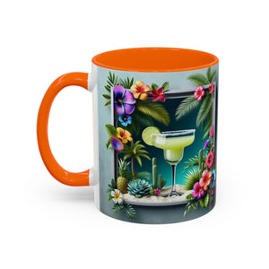 Accent Color Coffee Mug (11, 15oz), 8 Colors - Tropical Margarita