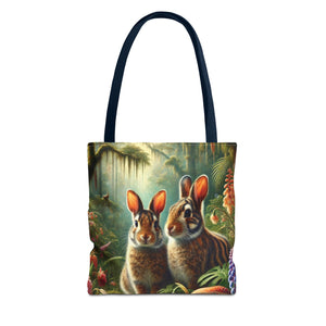 Tropical Sumatran Rabbits Tote Bag - 3 Sizes