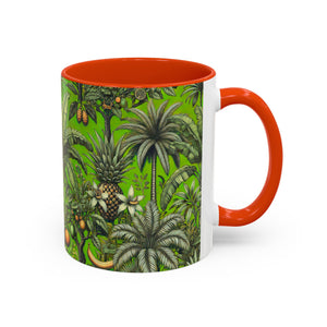 Accent Color Coffee Mug, Many Colors - 11oz & 15oz / Tropical Fruit, Green