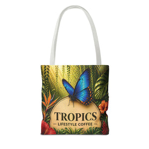 Rainforest Butterfly Coffee Brand Tote Bag - 3 Sizes