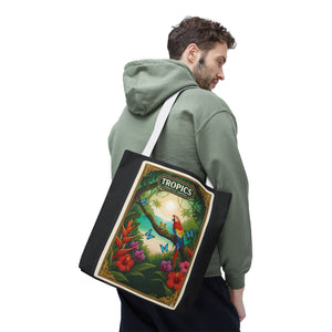 Tote Bag — Parrot Friends at Seashore, TLC Logo