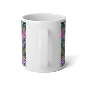 Jumbo Mug, 20oz, More Tropical Fruit Lilac | Tropical Coffee Cup