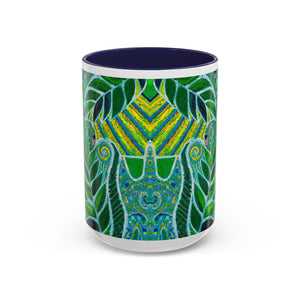 Accent Coffee Mug (11, 15oz), 8 Colors - Amazon Whimsy, Green