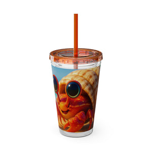Tropical Tumbler with Straw | 16 oz: Baby Hermit Crab