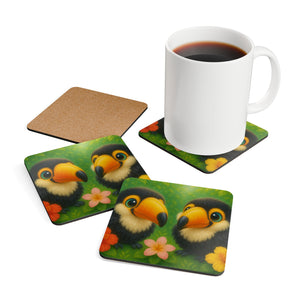 Coaster Set/4- Baby Toucans