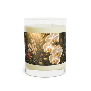 Pearl Orchid Garden Scented Candle — Floral 11oz Glass Jar
