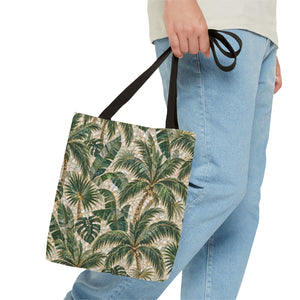 Tropical Palms MosaicTote Bag – Vintage Beach Market Bag