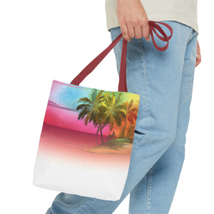 Watercolor Sunset Tote Bag - 3 Sizes