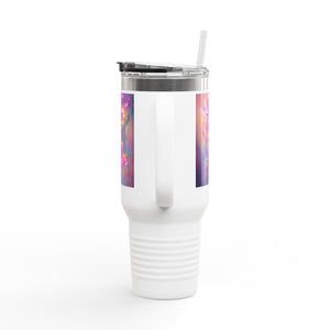 Fantasy Orchids Insulated Travel Mug - 40oz - Perfect for Outdoor Adventures