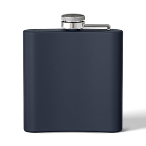 6oz Stainless Steel Flask — Sunset Statue of Liberty Coastal Art