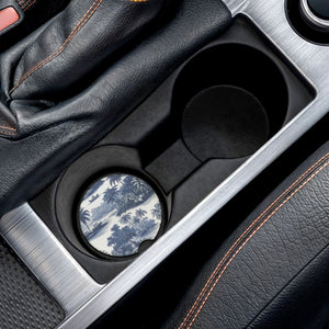 Soapstone Car Coaster - Tropical Trip Toile, Blue